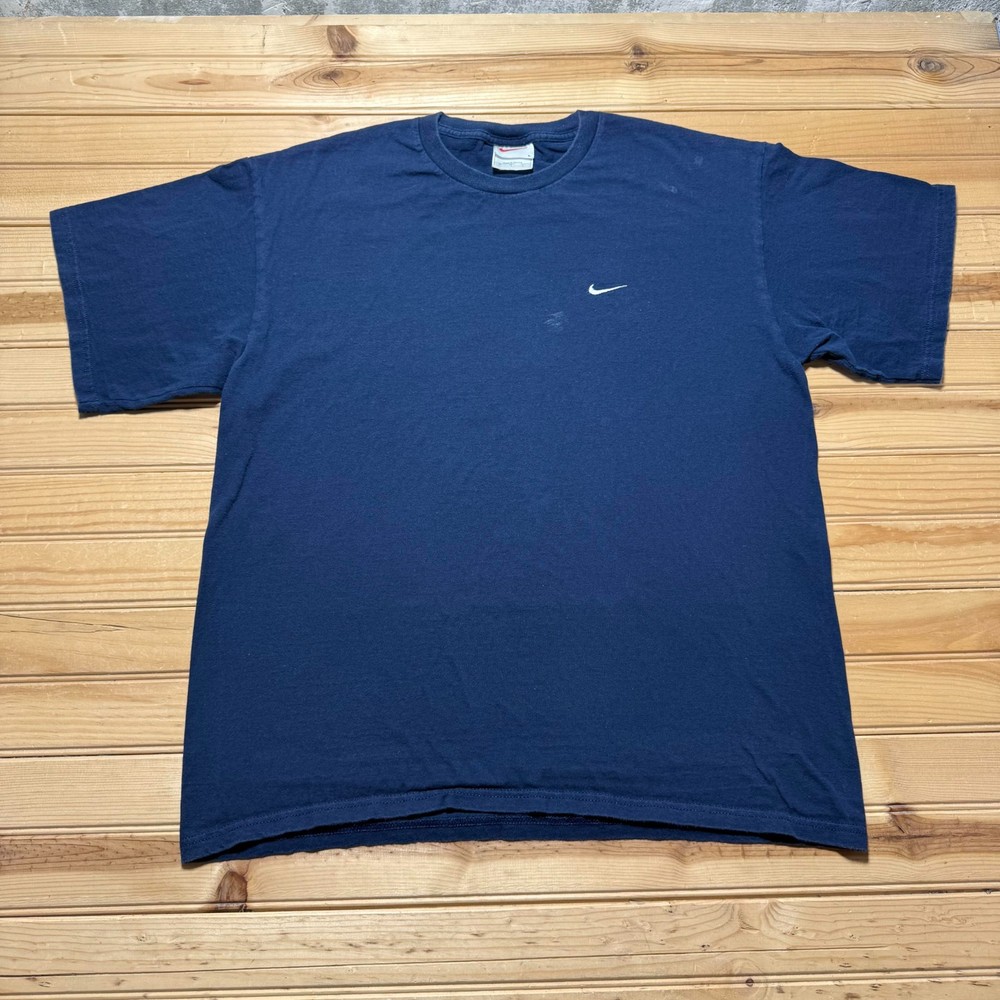 Vintage 90s Nike Embroidered Mini Swoosh Logo Sportswear T-Shirt Men's Large