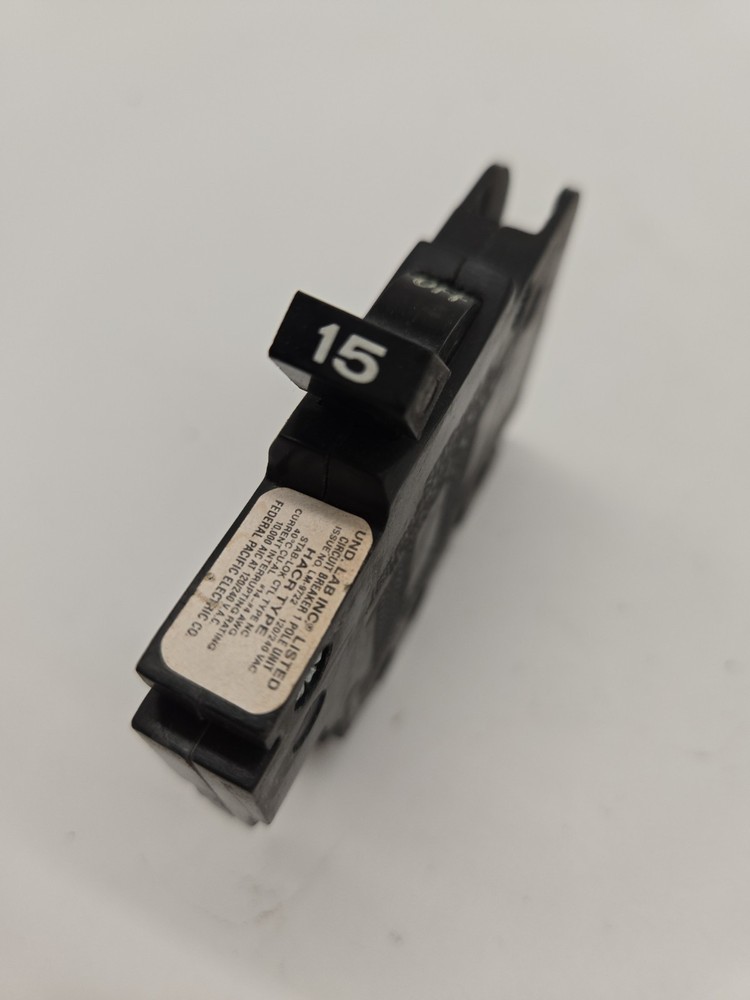 15 Amp 1 Pole Stab-Lok Federal Pacific FPE Circuit Breaker Thin