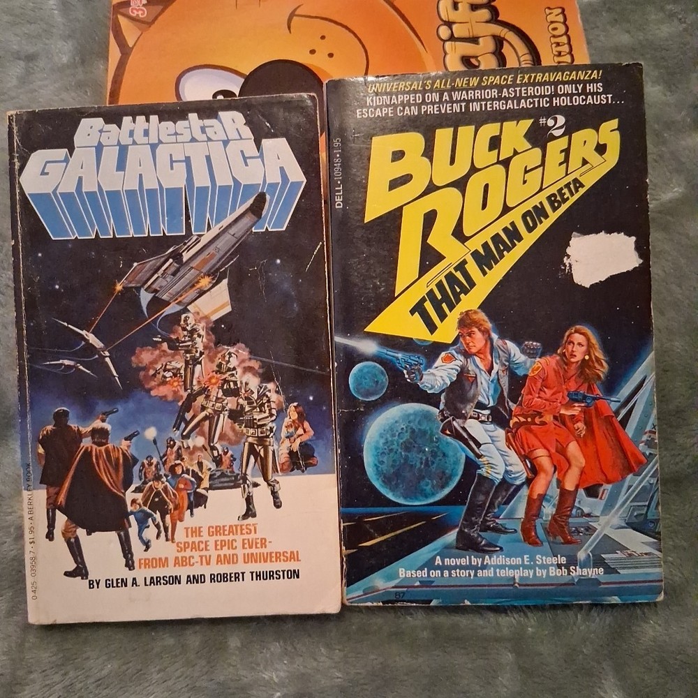 Battlestar GALACTICA and BUCK ROGERS #2 Larson, Steele, Thurston, PB Book lot