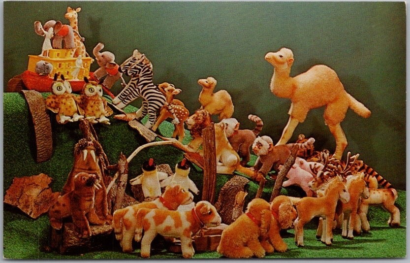 Vintage 1960 STEIFF Stuffed Animal Advertising POSTCARD 