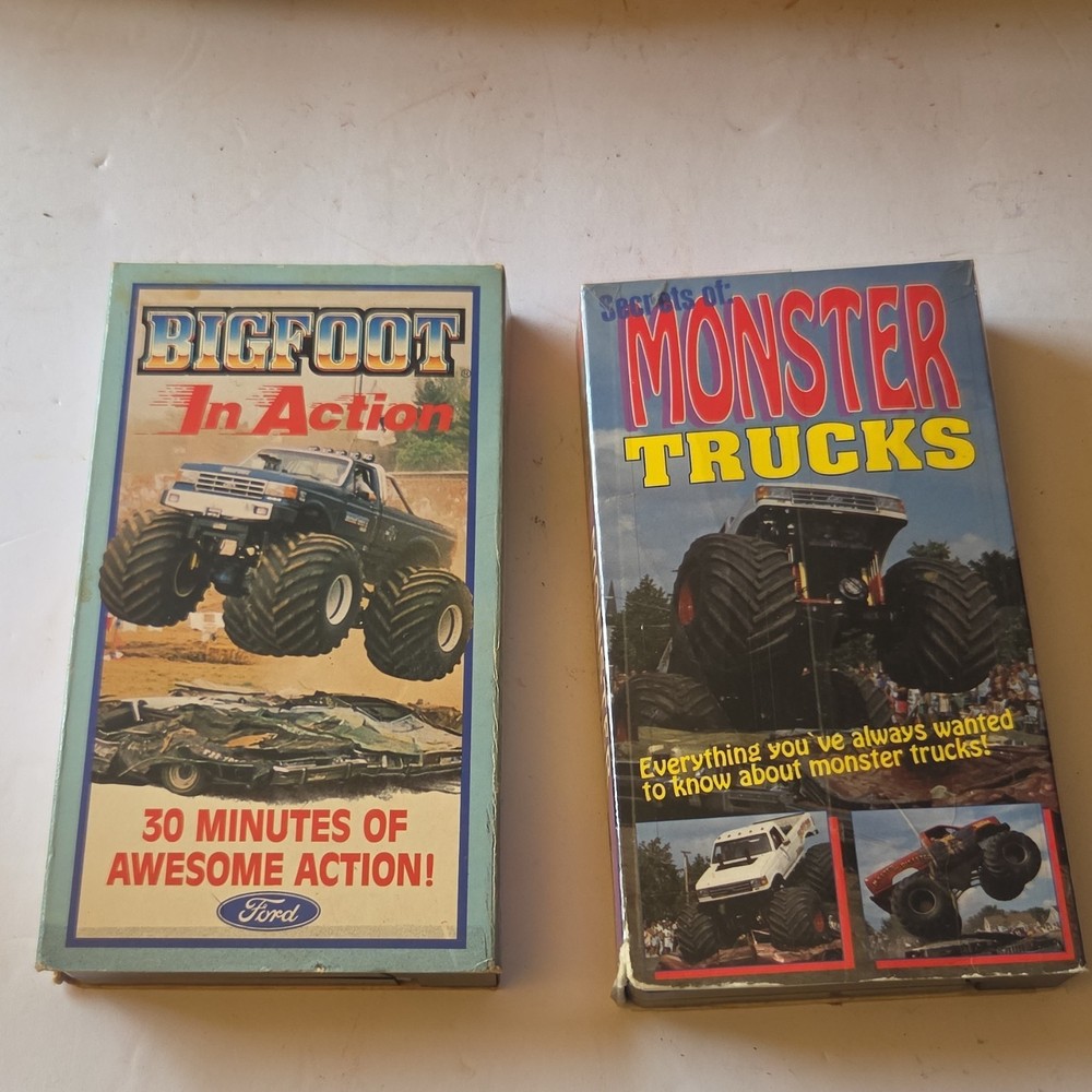Bigfoot In Action & Monster Trucks VHS Lot Motorsports Extreme Sports 1988