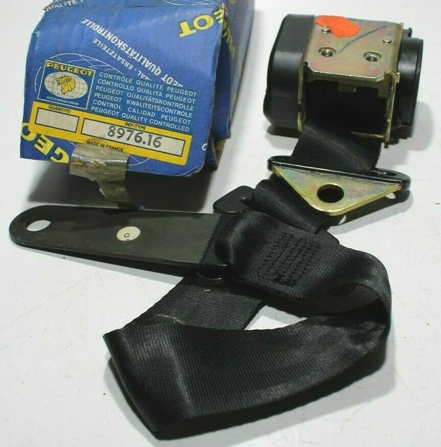 Original Peugeot 104 Front Left Seat Belt 8976-16 Classic Car Part