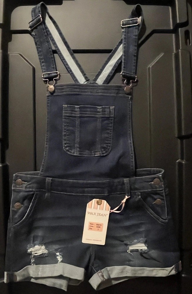 New with tags Wax Jean Overalls, Shorts ￼Size Small