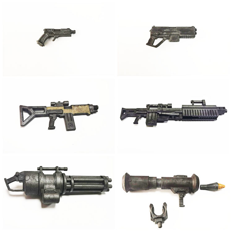 Joytoy Acid Rain World Weapon Kit Apply To 1/18 Scale 3.75″ Figures Diy Kit New