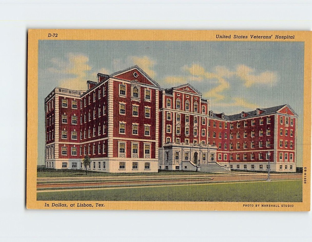 Postcard US Veterans' Hospital Dallas Texas USA