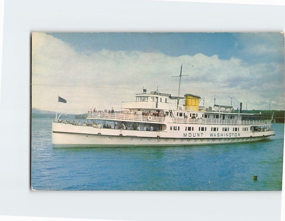 Postcard Motor Vessel Mount Washington Lake Winnipesaukee NH USA