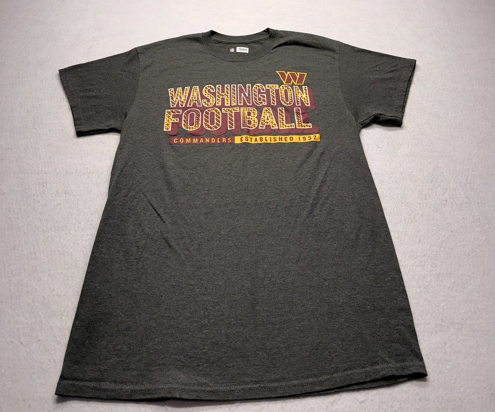 NFL Team Apparel Washington Commanders Football T-Shirt Men’s Size Medium