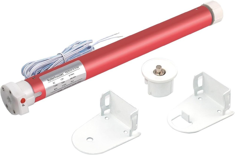 2 Wire Switch Controlled Motor Electric Roller Motor Hard Wired 12V DC