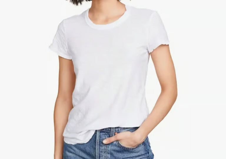 James Perse sheer slub crew neck tee made from 100% cotton Size 3