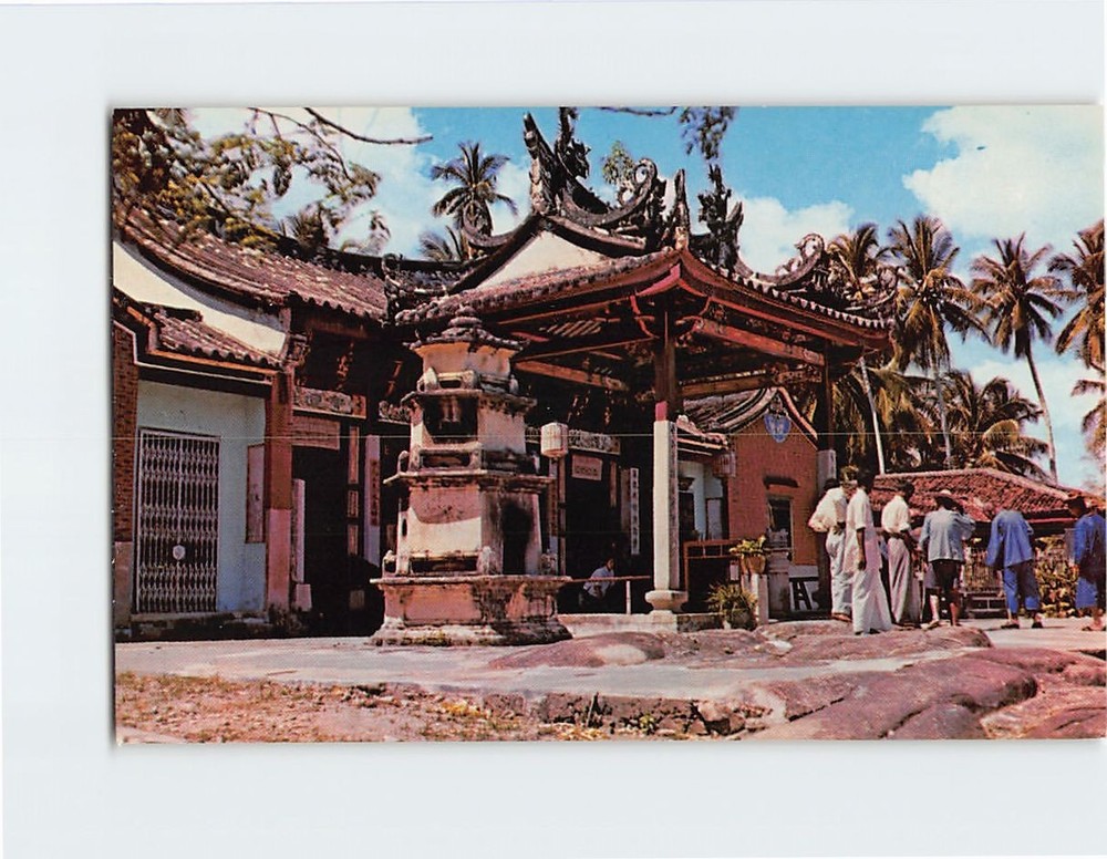 Postcard Snake Temple Penang Malaysia