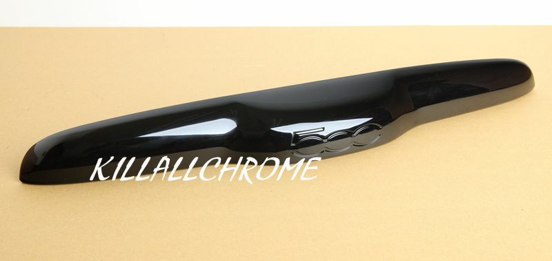 For Abarth 500 Gloss Black Boot Tailgate Handle Cover 500 595 695 De Chrome
