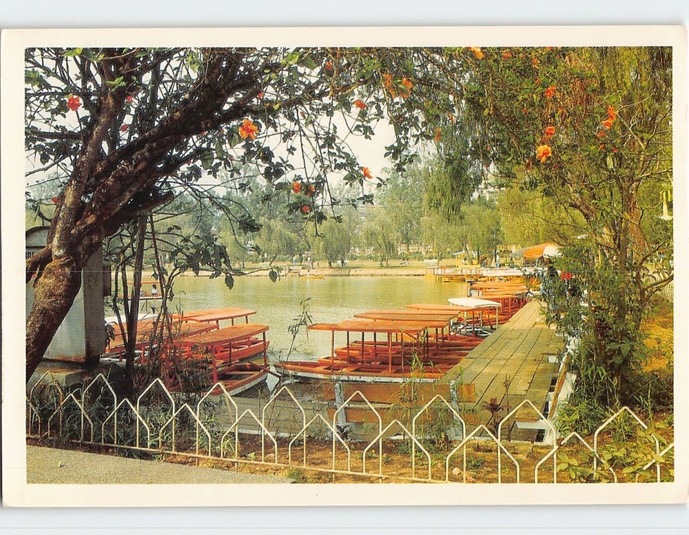 Postcard Attractive boats for hire at Burnham Park Baguio Philippines