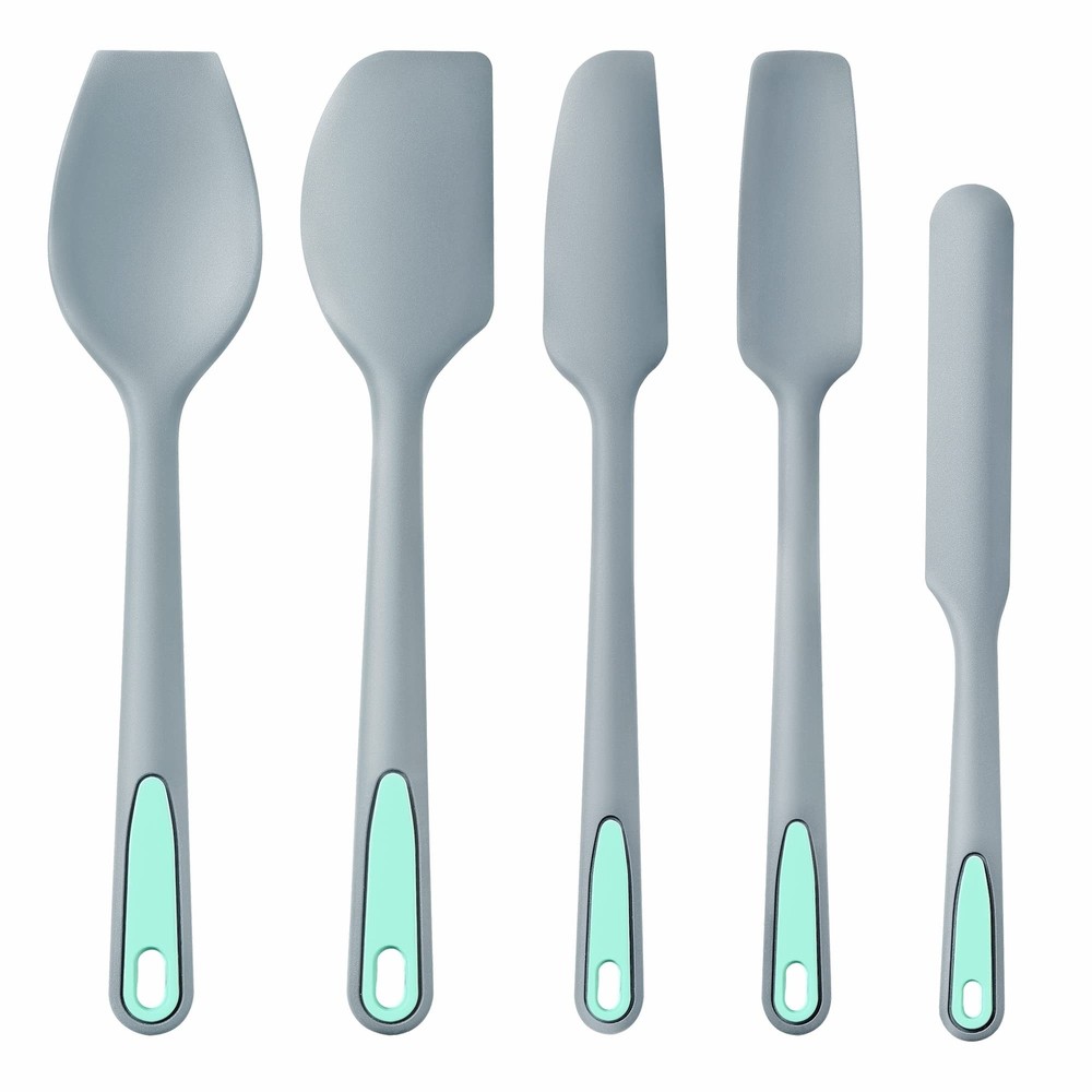 To encounter Silicone Spatula Set, 5 Pieces Seamless Spatula, Heat-Resistant ...
