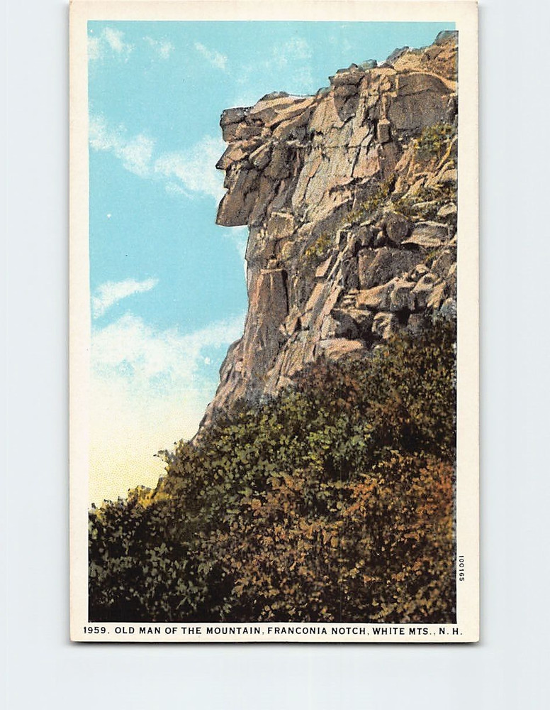Postcard Old Man Of The Mountains Franconia Notch White Mts. Franconia USA