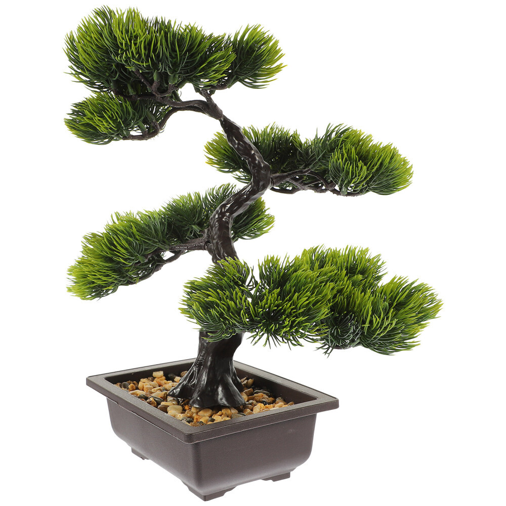 Large Bonsai Tree Artificial Faux Plants Indoor Reusable Potted Pine