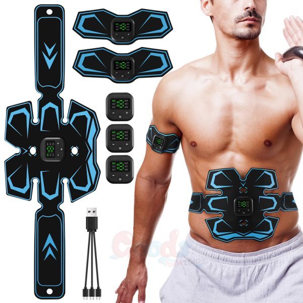 Electric ABS Muscle Toner Simulation Fat Burner Toning Belt Belly Shaper Machine-image