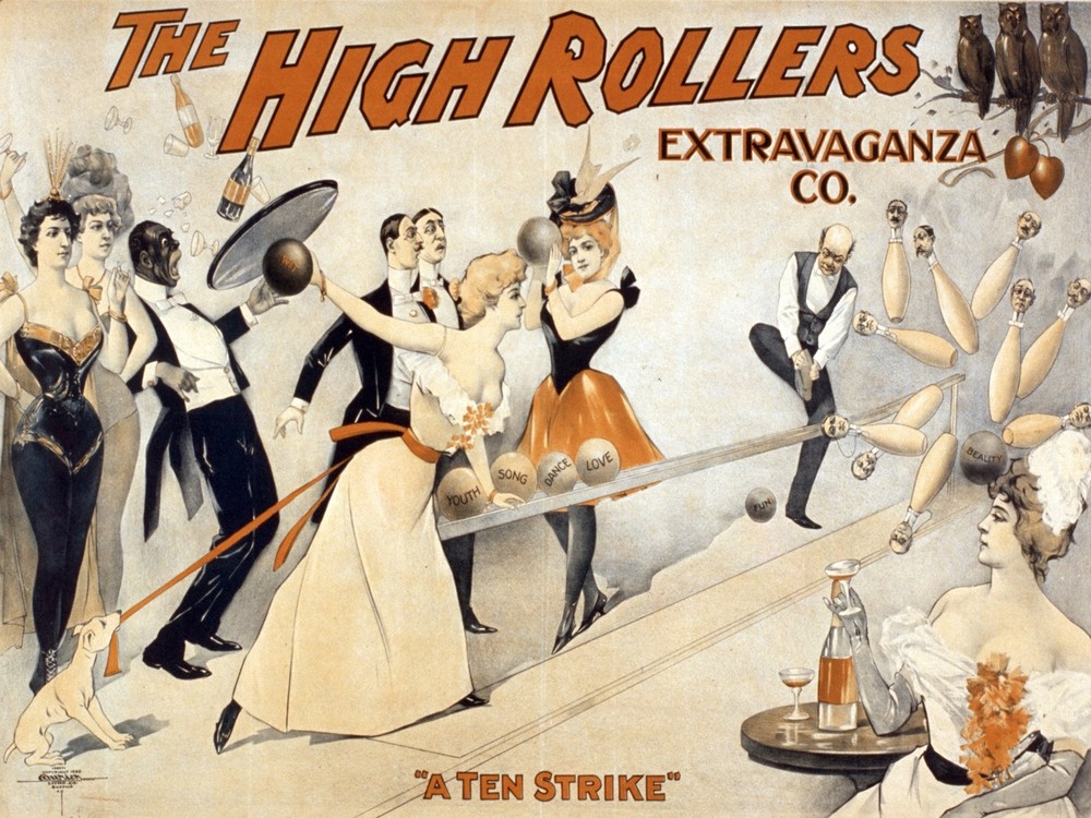 High Rollers Extravaganza Decor Poster. Graphic Art Wall Interior Design. 2625