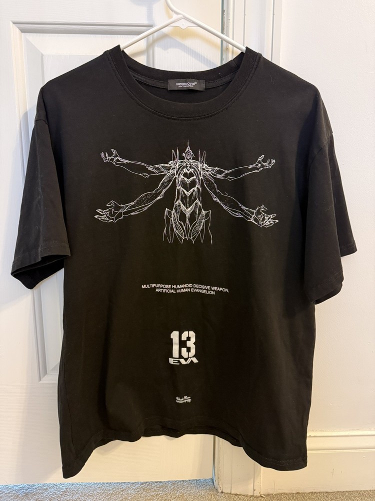 Undercover x Evangelion Collaberation T-shirt Black Size M