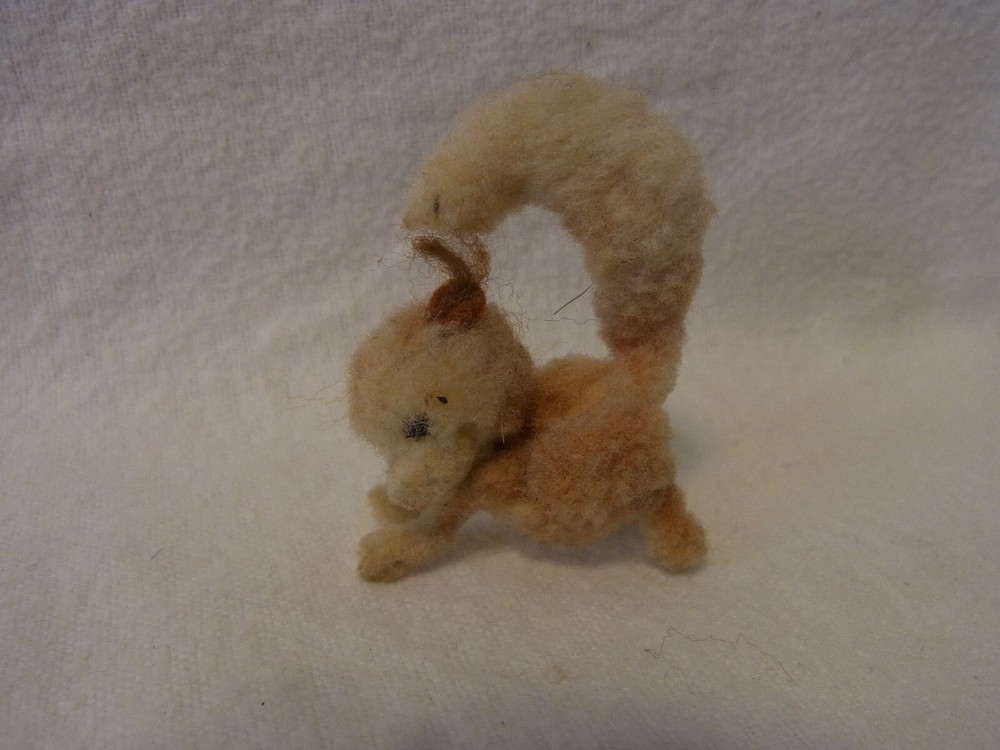 Squirrel Ara Wool Plush Vintage Austria #CI