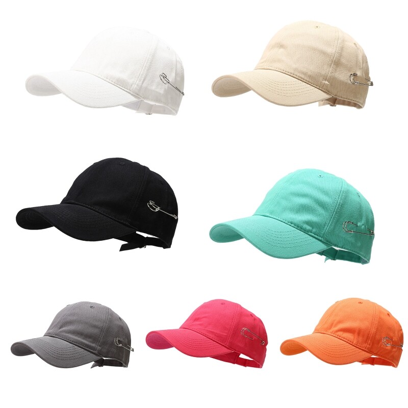 Teen Adult Baseball Hat with Pin Adjustable Dad Hat Cotton for Outdoor Activity