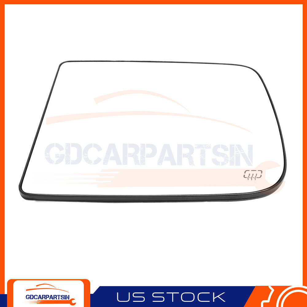 Heated Door View Flat Mirror Glass W/Base Fits 10-19 DODGE RAM 1500 Left Side LH