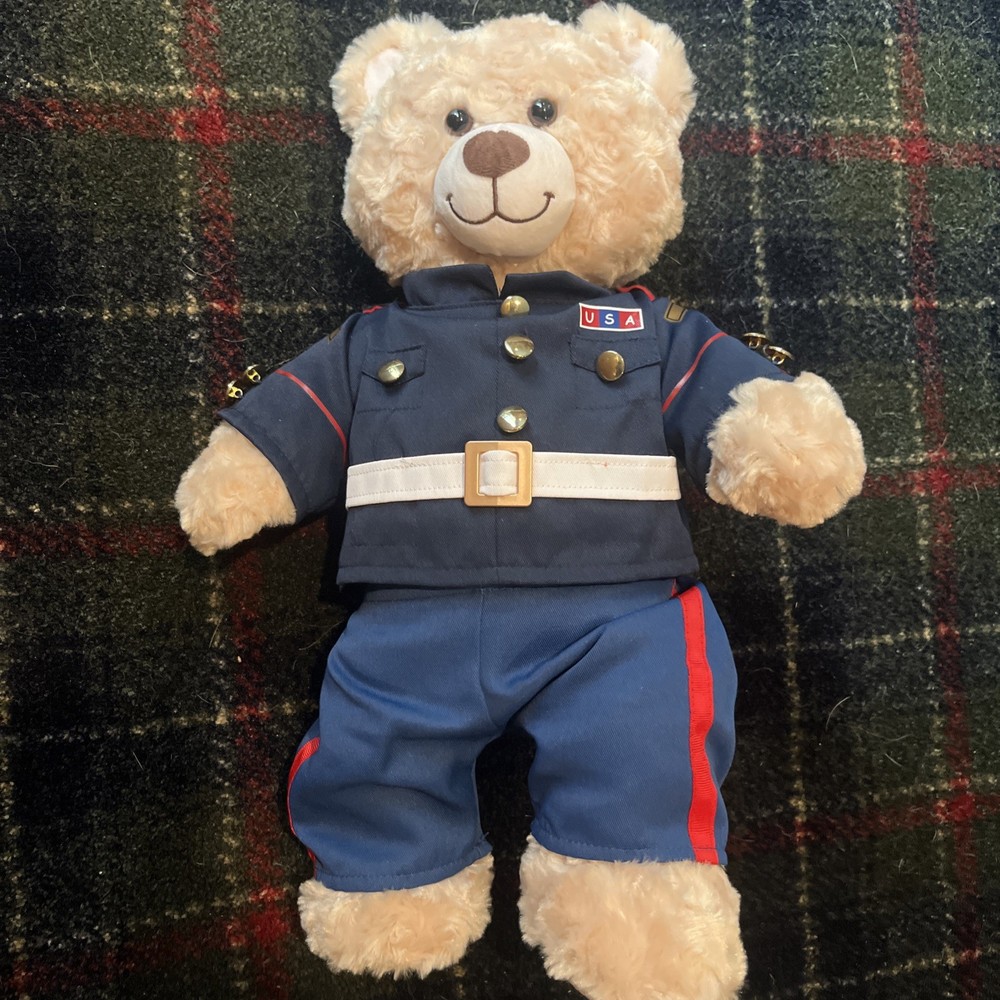 Build A Bear Workshop Air Force Stuffed Animal Toy in USA Armed Forces Uniform  