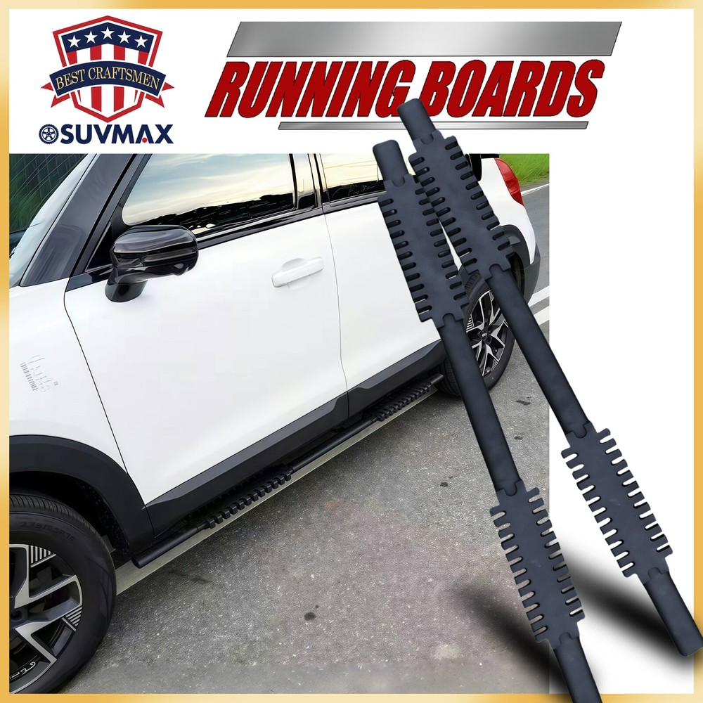 2020-2025 Ford Explorer Black Running Boards - Side Step Nerf Bars 2pcs  