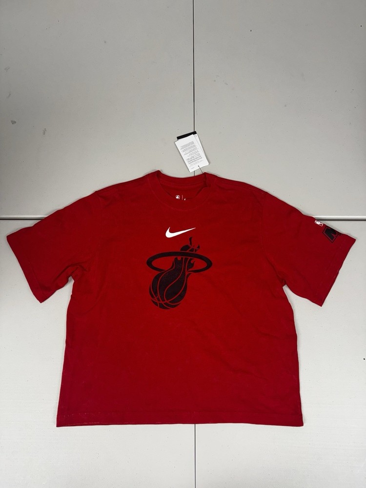 Nike Miami Heat Womens T-Shirt City Edition Basketball Boxy $45 NWT Pick Size
