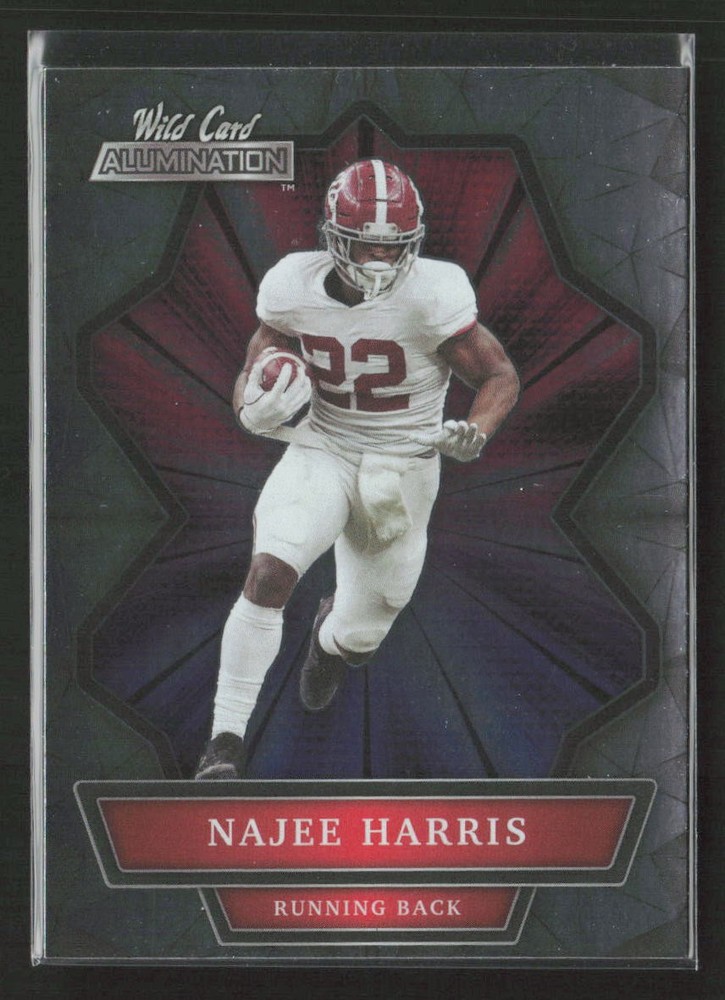 Najee Harris 2021 Wild Card Alumination #ABC-9 Alabama Crimson Tide