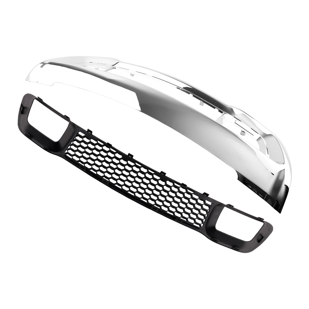 Front Lower Grille & Chrome Bumper Grill Bezel for Jeep Grand Cherokee 2014-2016
