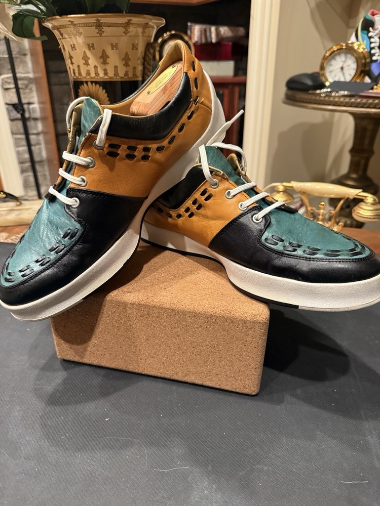 John Fluevog Men's 170V Leather Sneakers, Size 11