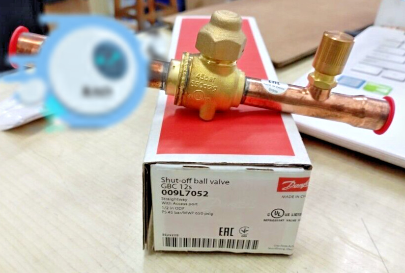 1PC- Danfoss 009L7052 Shut-off ball valve, GBC 12s,Solder,ODF, 1/2in- NEW~