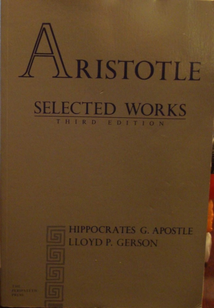 Aristotle Selected Works