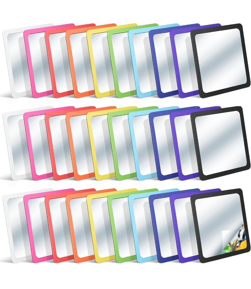 Dandat 30 Pcs Small Mirrors for Kids 6 x 6 Inch Square Shatter Proof Reflector!!