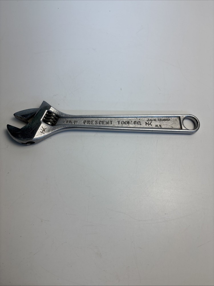 Vintage Crescent Tool Co. 10” Adjustable Wrench Crestoloy USA