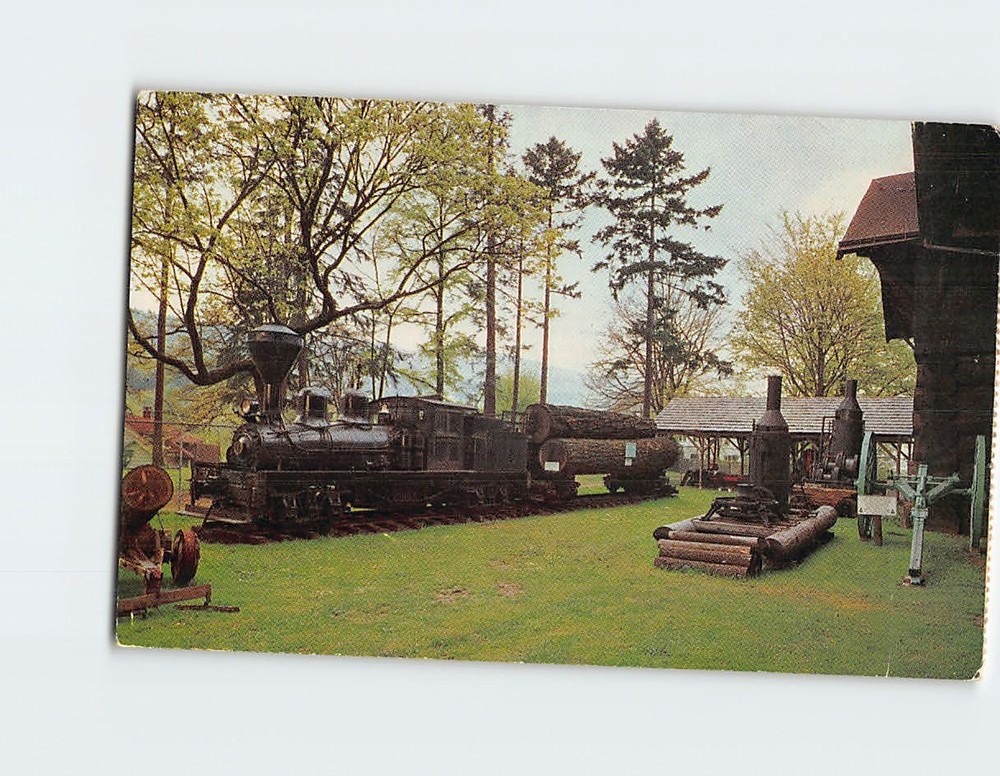 Postcard Peggy Pioneer Logging Museum Portland Oregon USA