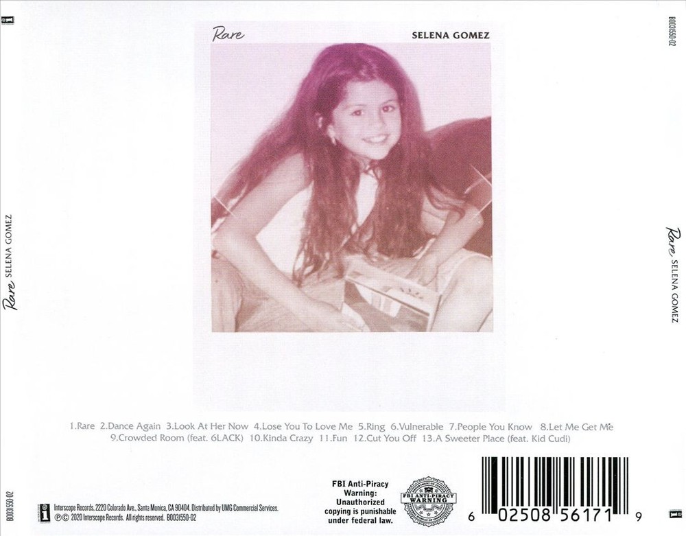 Selena Gomez Rare New Cd
