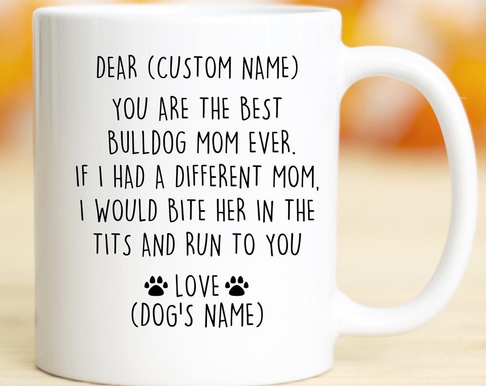 Bulldog Mamá Regalo de Cumpleaños Bulldog Mamá Regalo de Navidad Bulldog Mamá Regalo de San Valentín