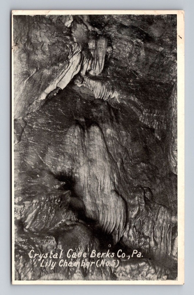 Crystal Cave Berks County PA-Pennsylvania Lily Chamber Vintage Postcard