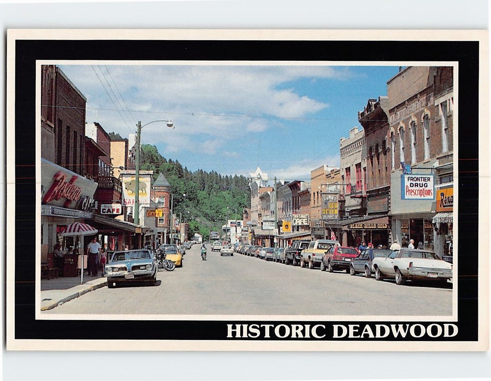 Postcard Main Street  Deadwood South Dakota