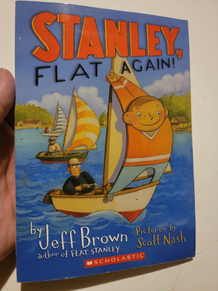 Stanley, Flat Again. Kids Novel Book. Jeff Brown. Scholastic 2003.