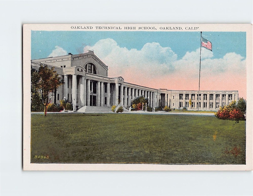 Postcard Oakland Technical High School Oakland California USA