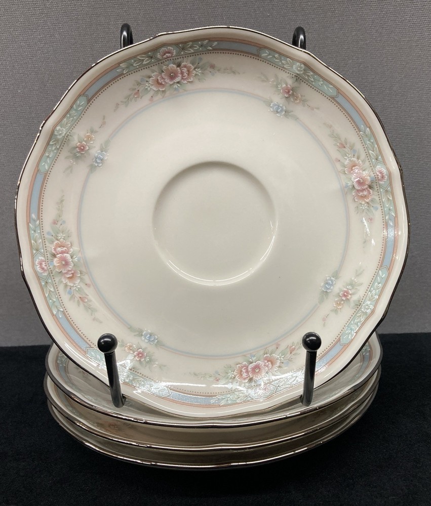 Noritake Rothschild Ivory China 7293 Replacement Saucers 6” Set of 4