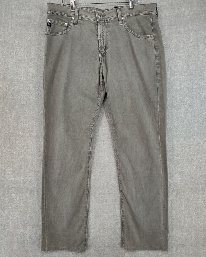 AG Adriano Goldschmied Mens 33x34 Tellis Modern Slim Stretch Cotton Jeans Green