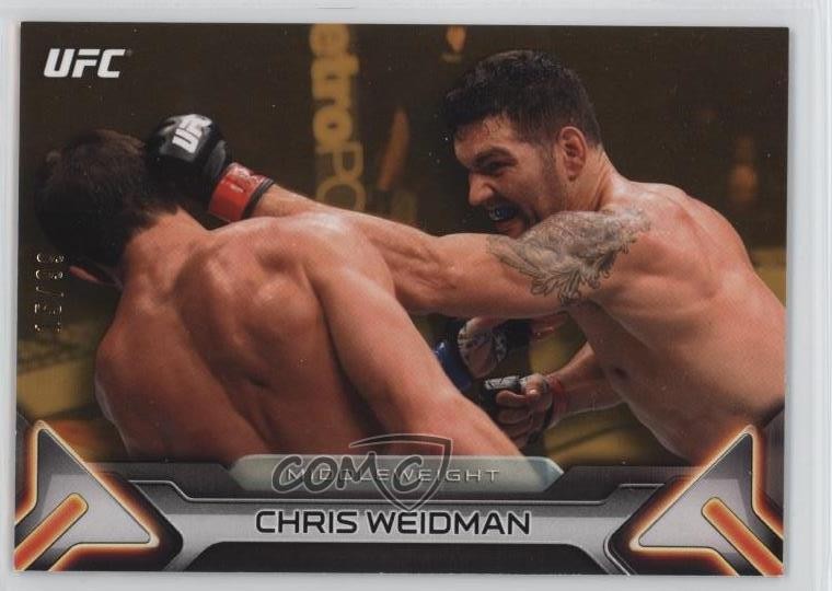 2016 Topps UFC Knockout Gold 15/99 Chris Weidman #5 4x4Fulfilled by COMC - World’s largest consignment service