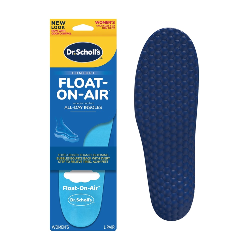 Dr Scholl's Float On Air Comfort Insoles Women's Sizes 6-10 Dark Blue