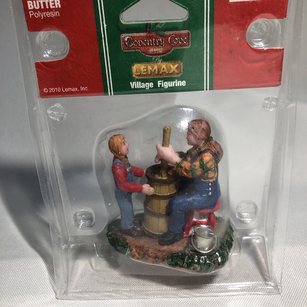 Lemax Coventry Cove Churning Butter 2010 Retired Village Figurine Old Stock