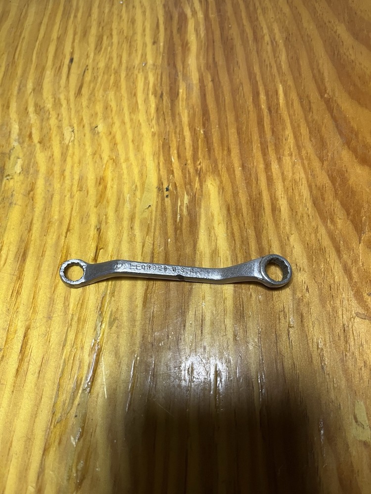 Barcalo 3/8 x 7/16 12-Pt Short Deep Offset Box Wrench Made in USA