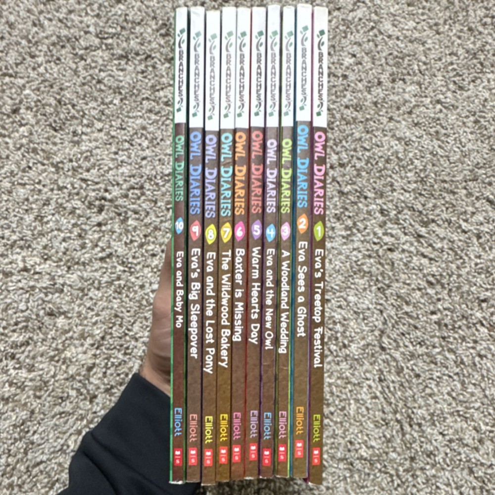 Owl Diaries by Rebecca Elliott Paperback Set, Picture Books Ages 1-10