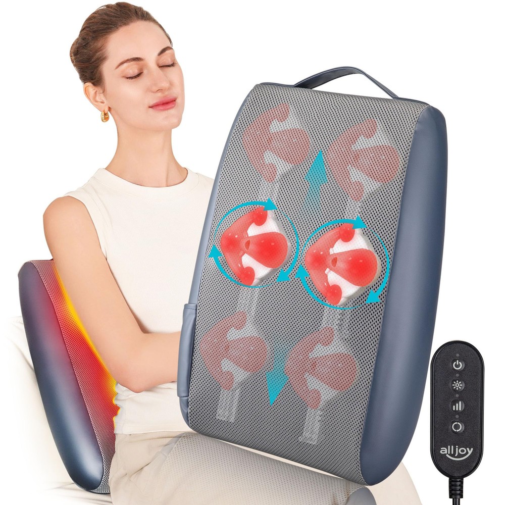 Portable Cordless Shiatsu Back Massager for Deep Tissue Pain Relief
